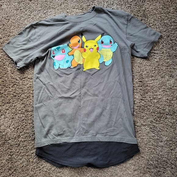 Pokémon Men's Gray Original OG Pokémon Characters Graphic T-Shirt Small - Picture 1 of 5